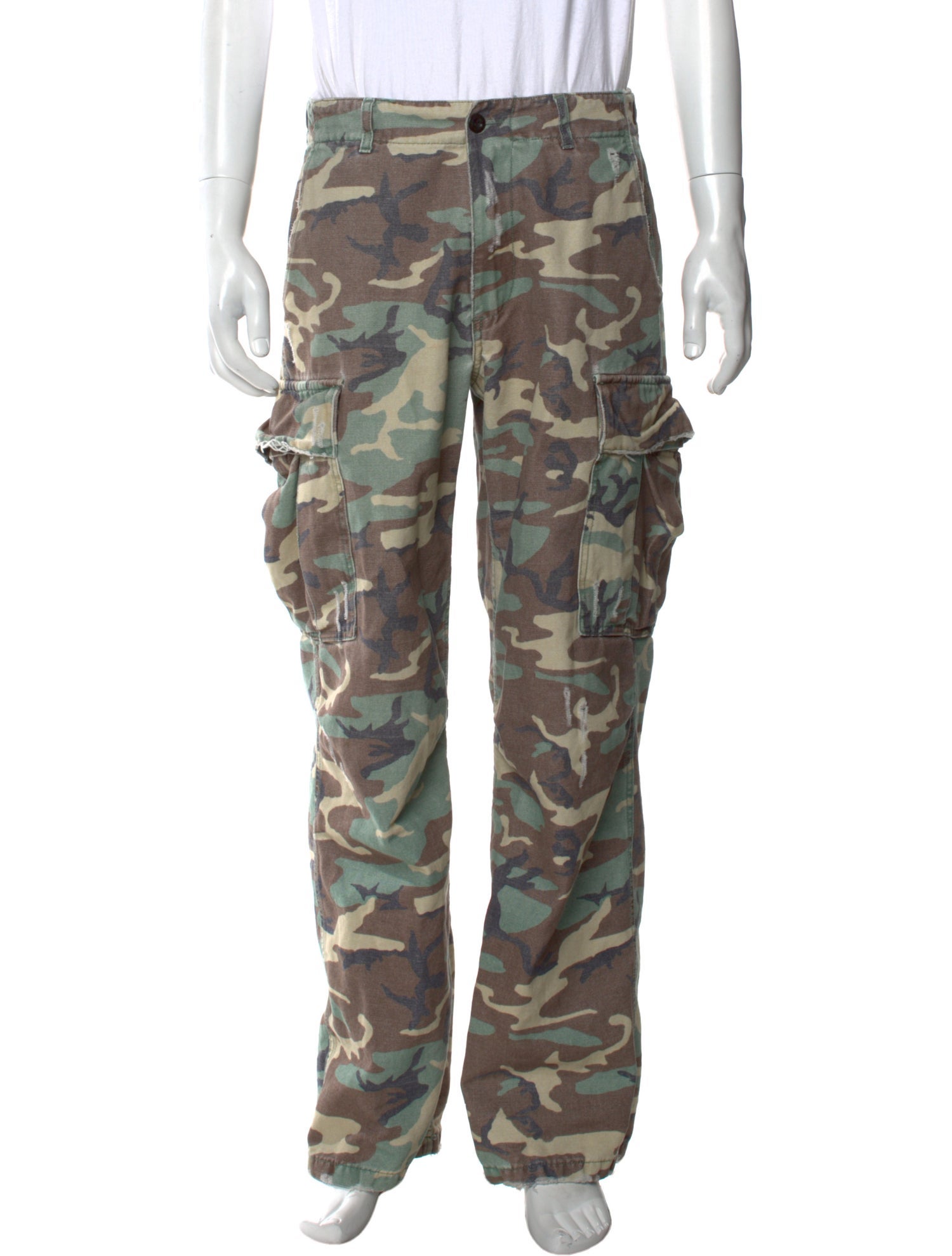 ERL Camouflage Print Cargo Pants - Neutrals, 19