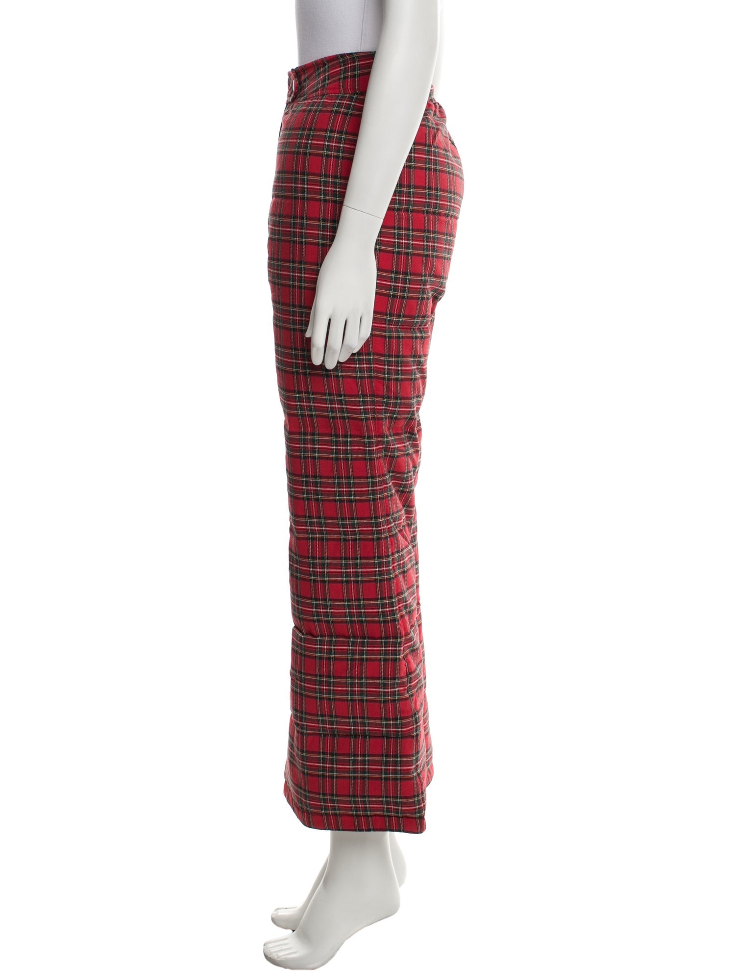 ERL Plaid Print Wide Leg Pants w/ Tags