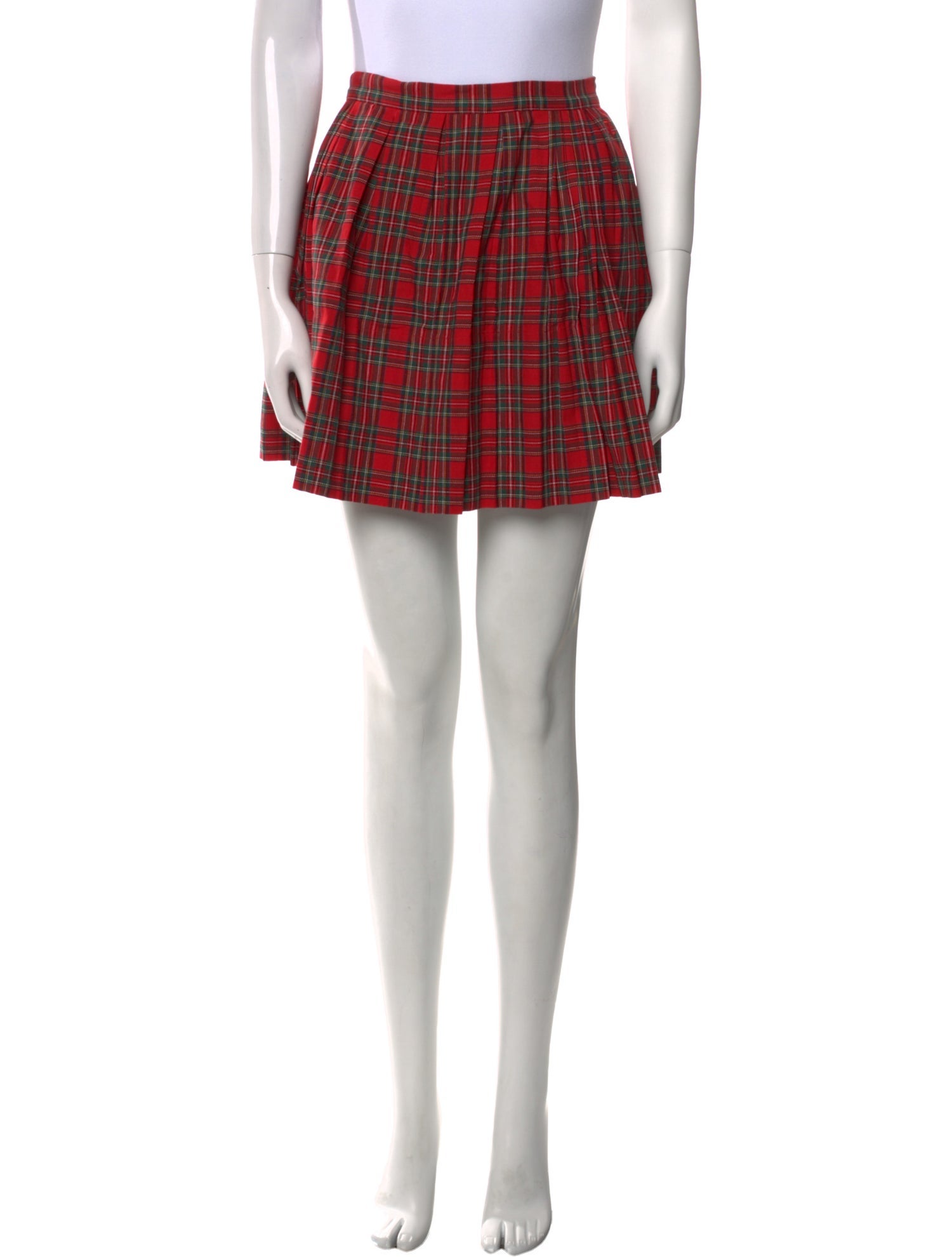ERL Plaid Print Mini Skirt w/ Tags