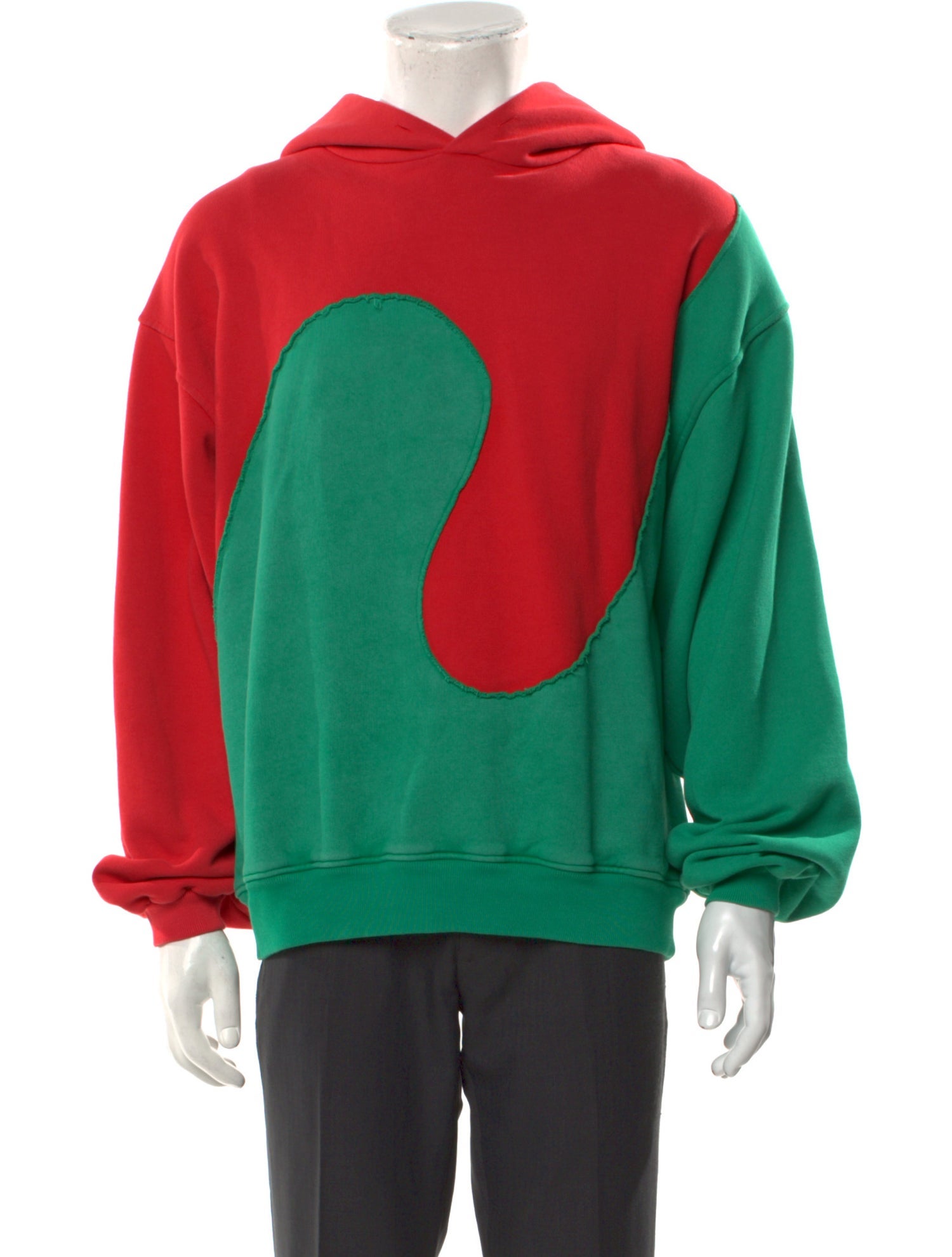 ERL Colorblock Pattern Crew Neck Hoodie