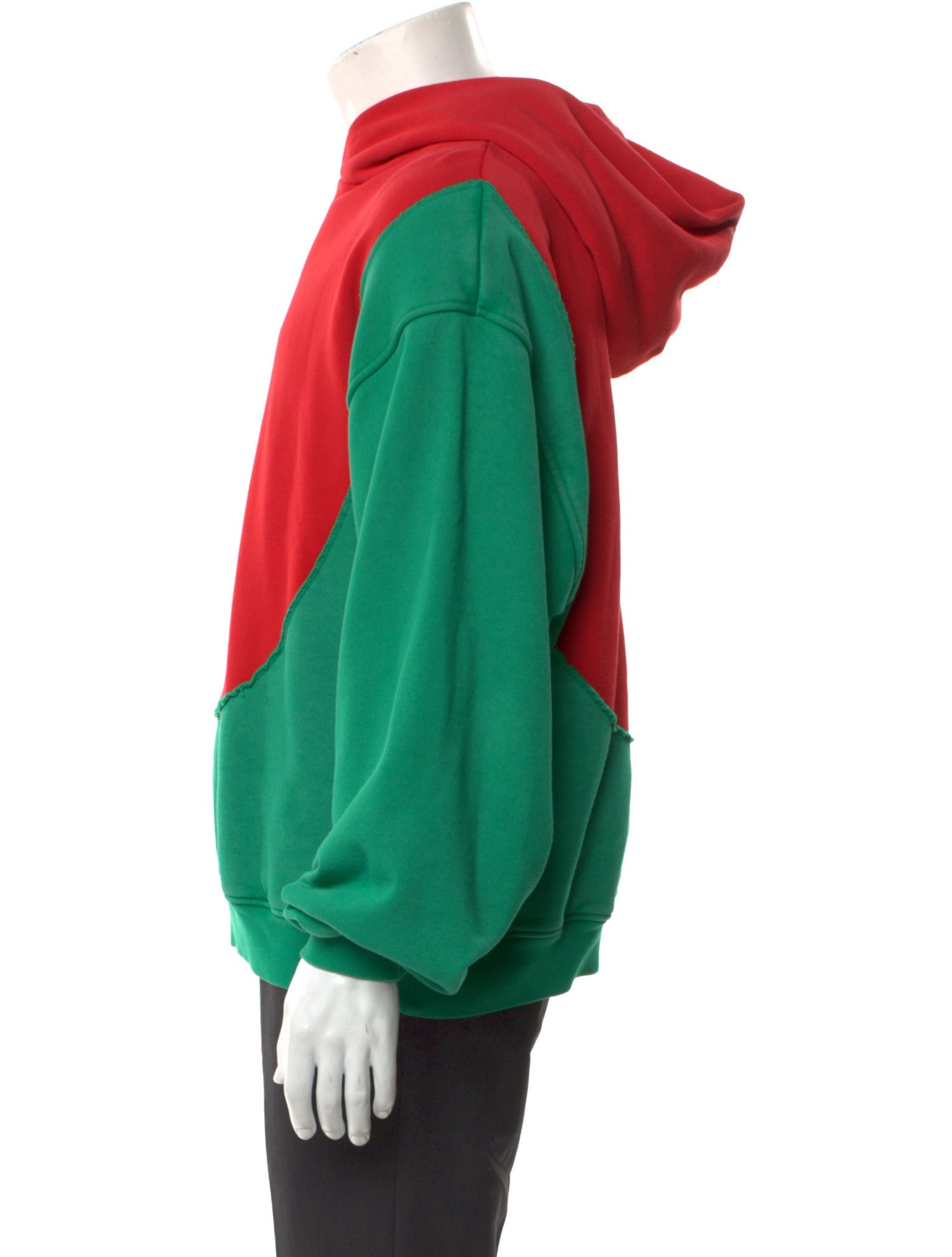 ERL Colorblock Pattern Crew Neck Hoodie