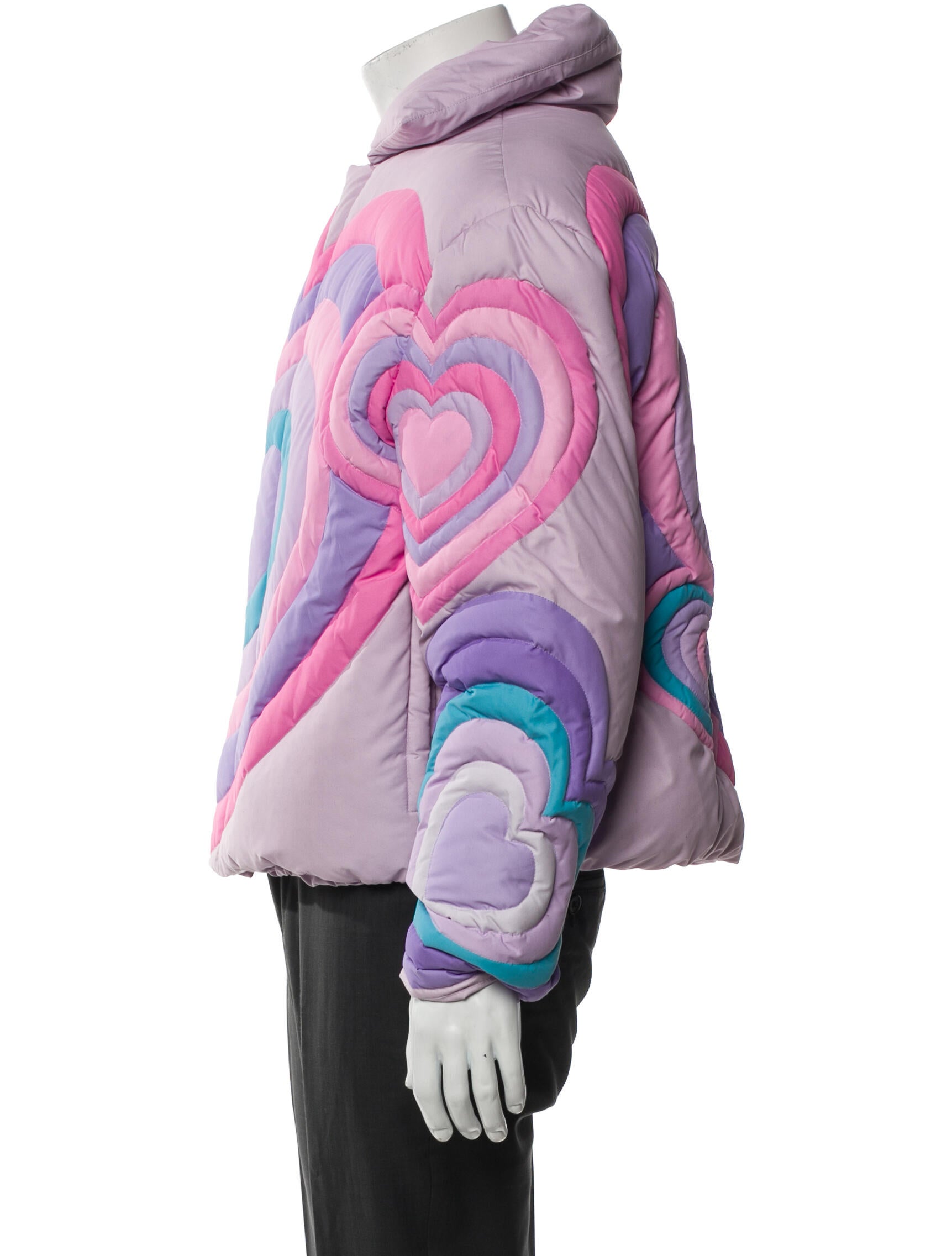 ERL Graphic Print Puffer Coat