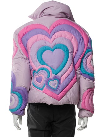 ERL Graphic Print Puffer Coat