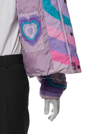 ERL Graphic Print Puffer Coat