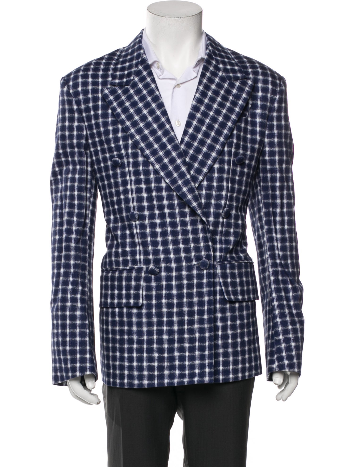 ERL Plaid Print Blazer w/ Tags
