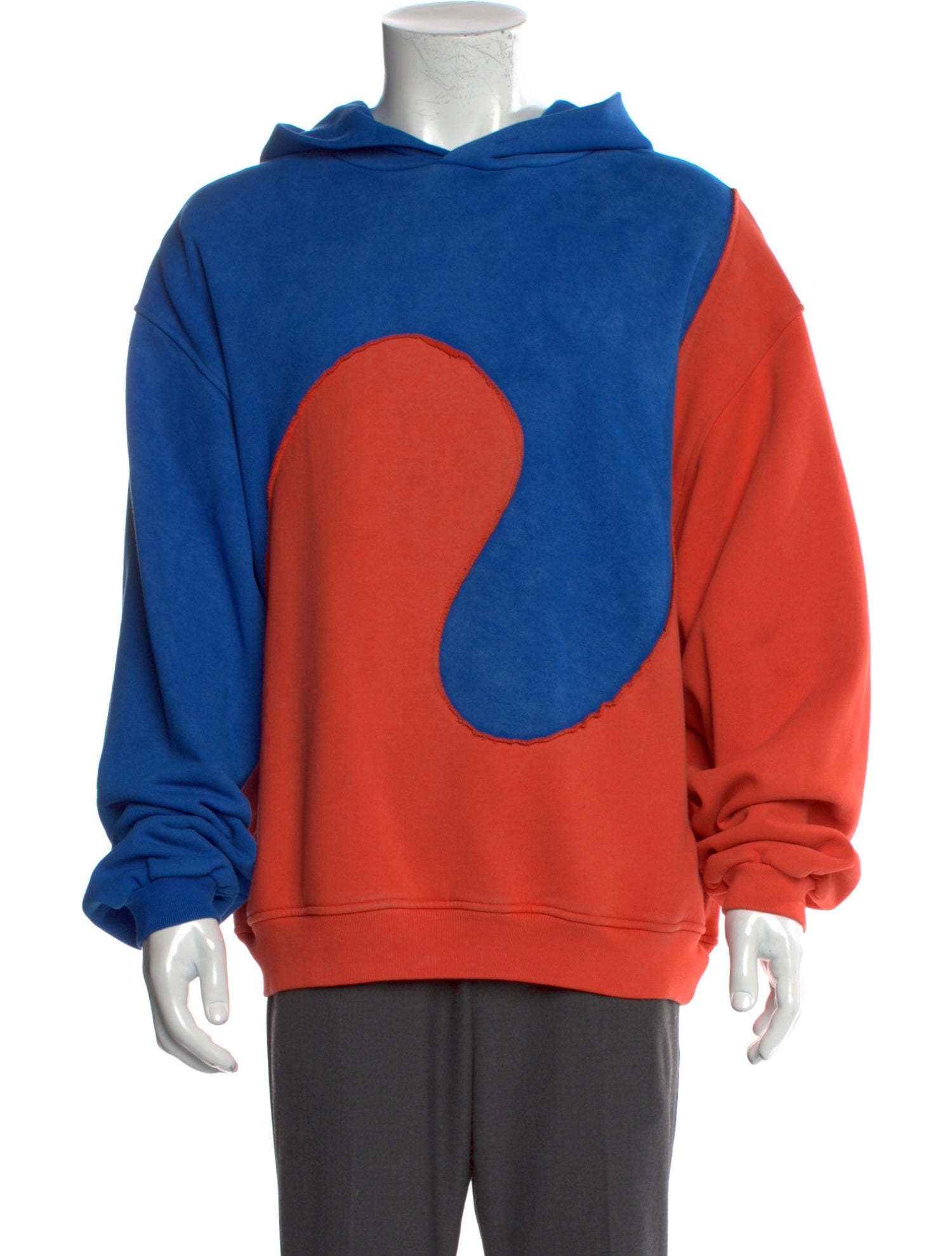 ERL Colorblock Pattern Crew Neck Hoodie