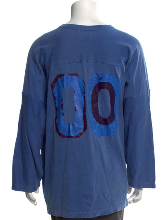 ERL Graphic Print V-Neck Pullover