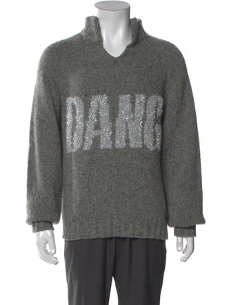 ERL Graphic Print V-Neck Cardigan