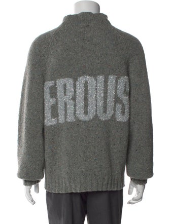 ERL Graphic Print V-Neck Cardigan