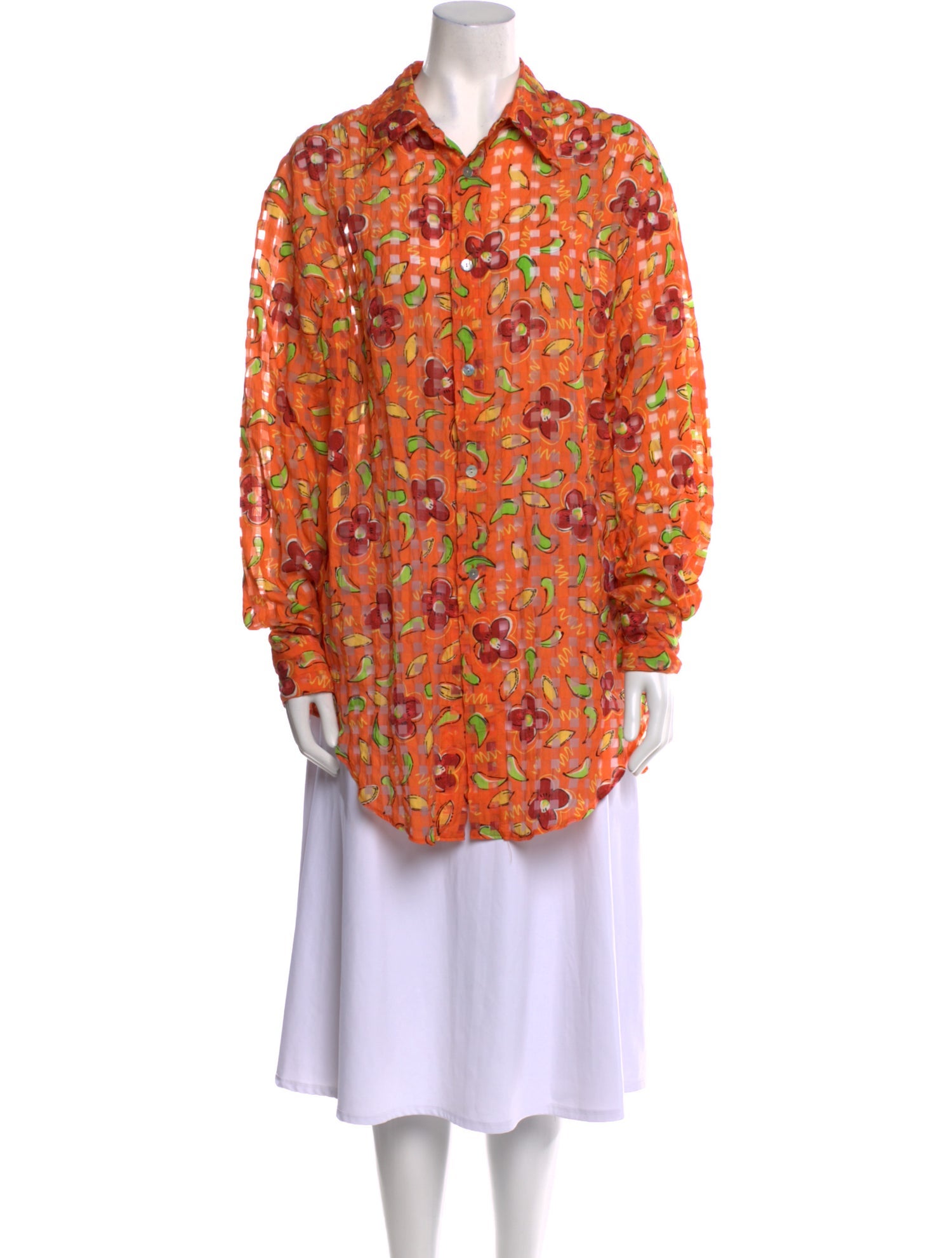 ERL Floral Print Long Sleeve Tunic