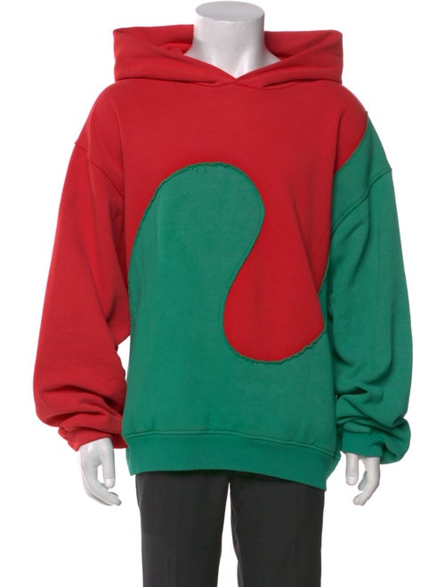 ERL Colorblock Pattern Crew Neck Hoodie