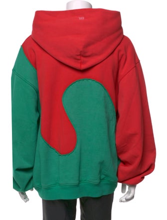 ERL Colorblock Pattern Crew Neck Hoodie