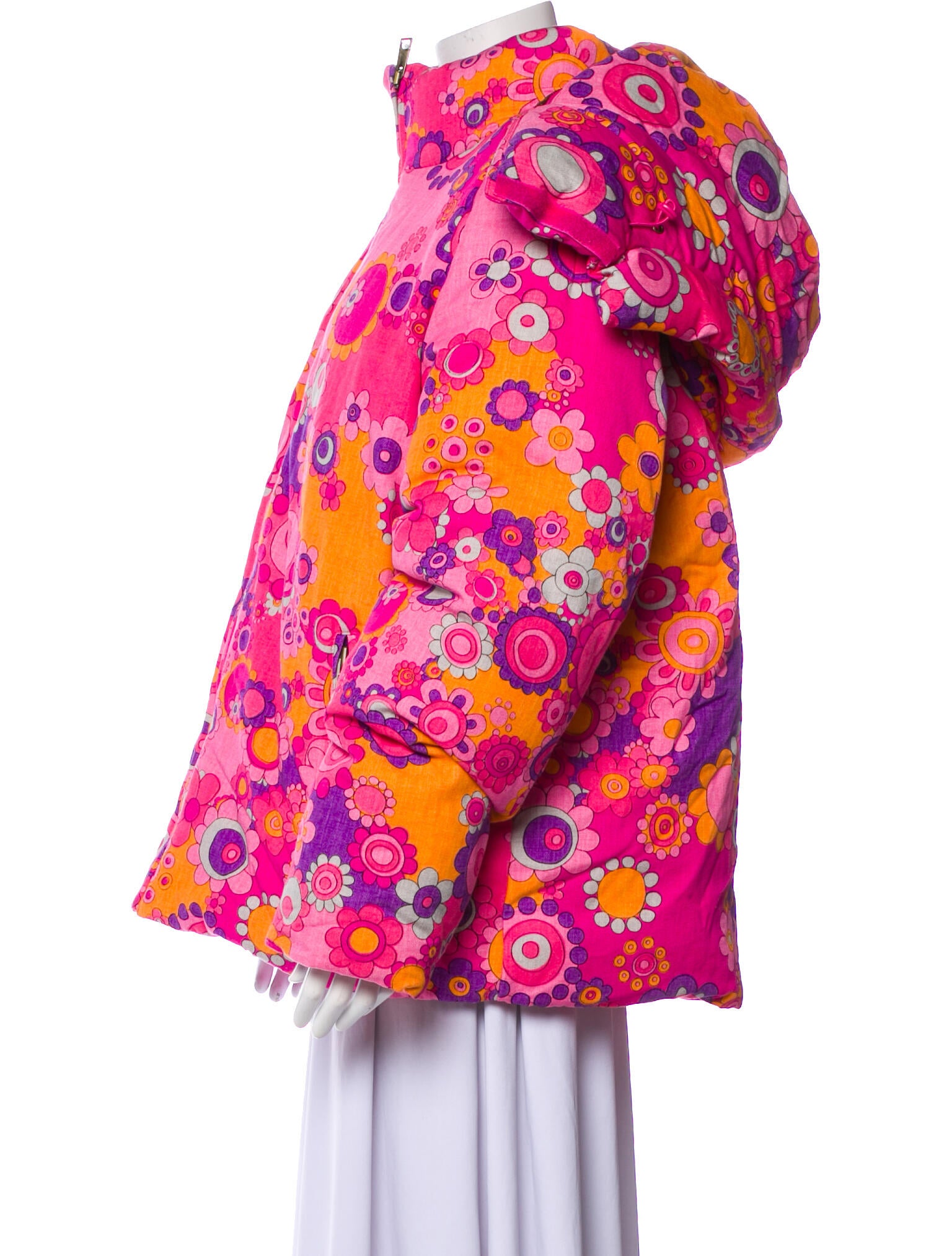 ERL Floral Print Down Coat w/ Tags