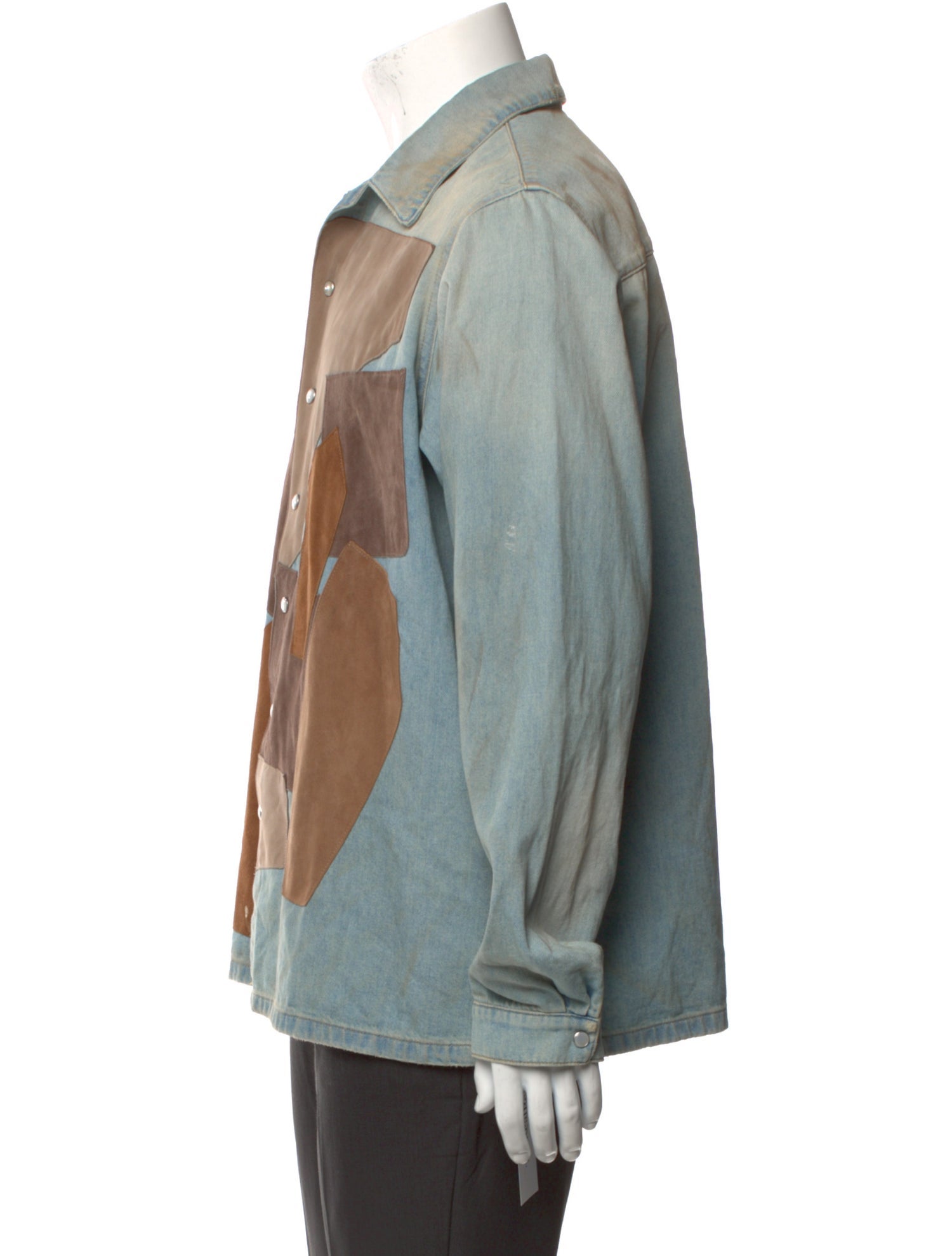 ERL Colorblock Pattern Long Sleeve Shirt