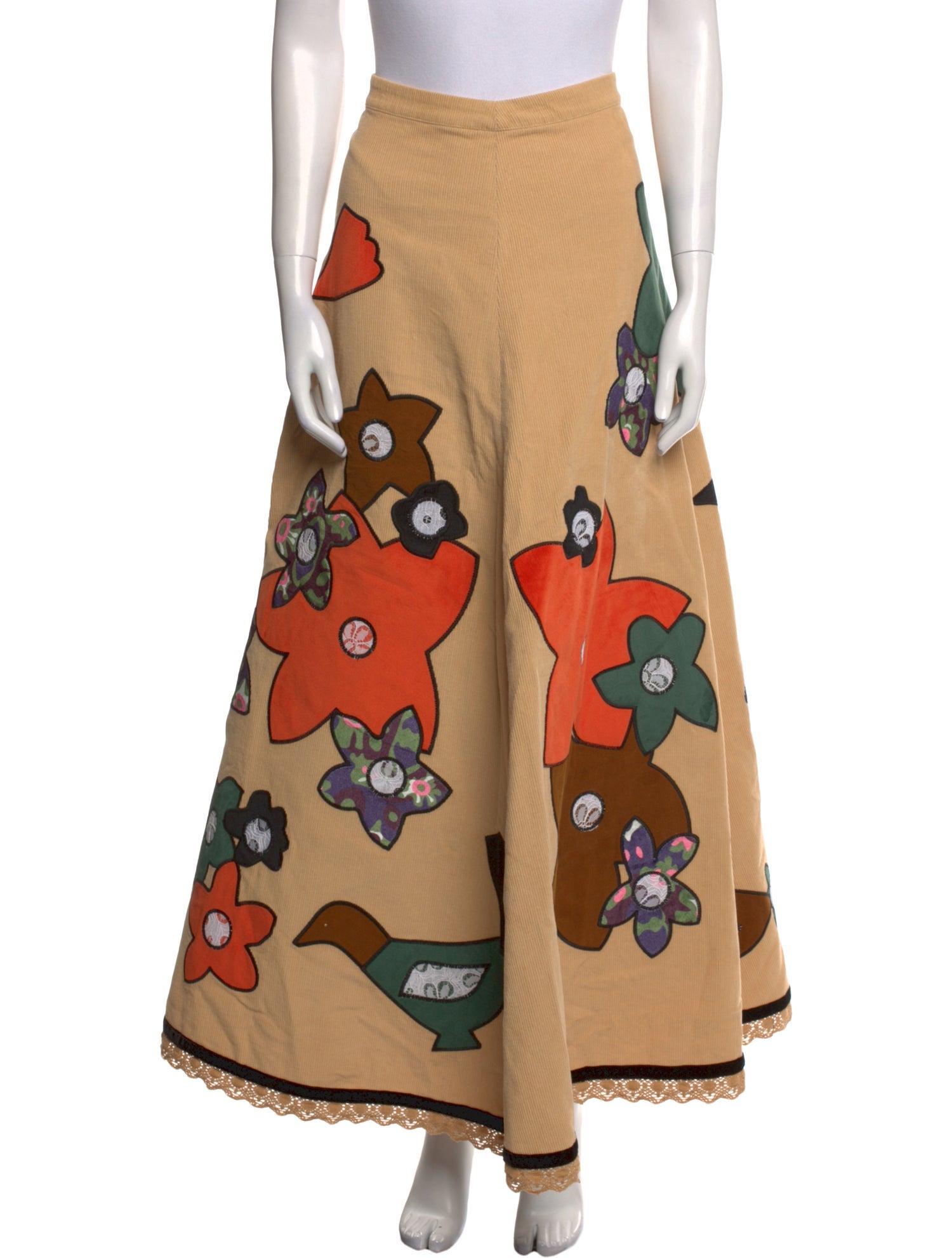 ERL Printed Long Skirt