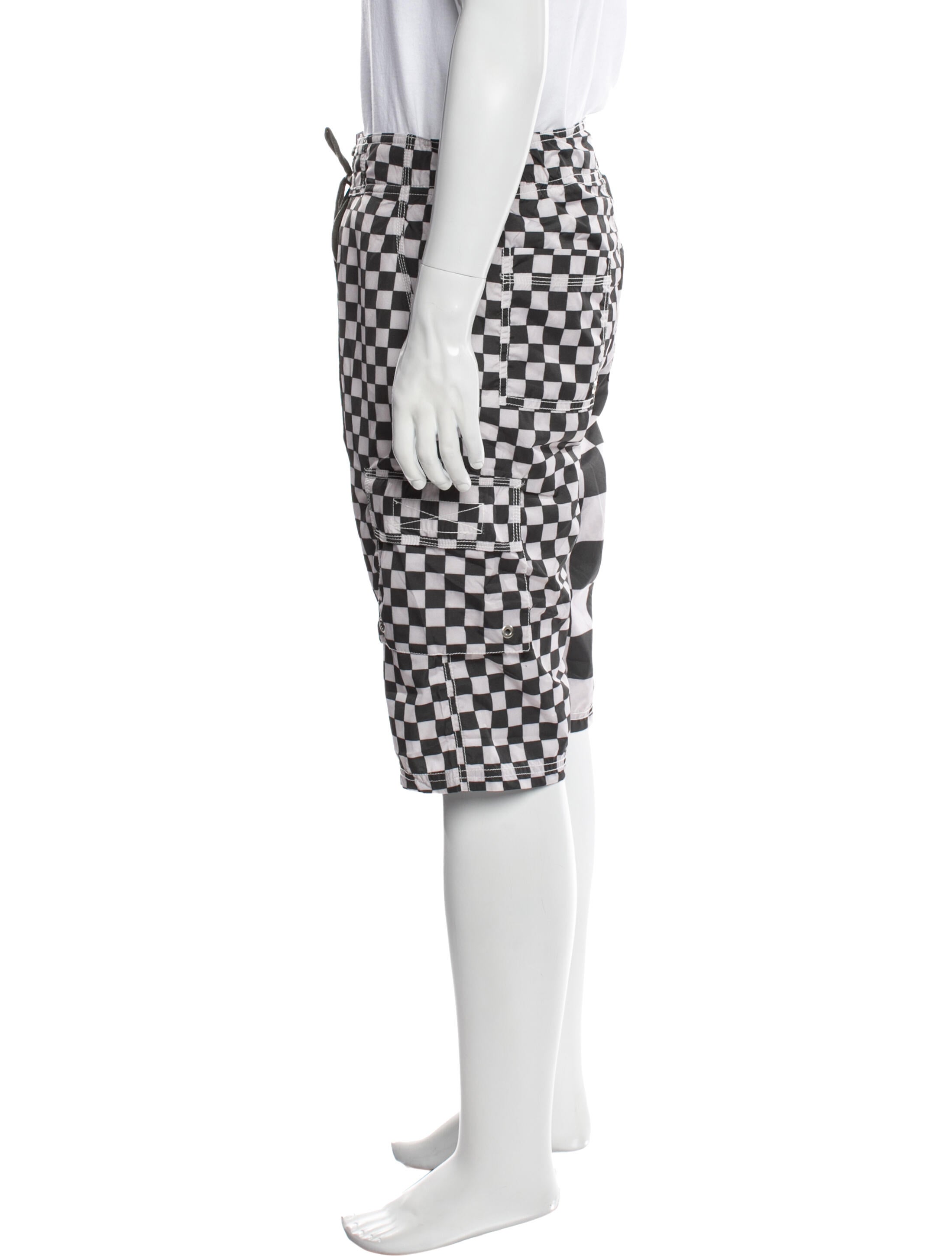 ERL Plaid Print Swim Trunks w/ Tags