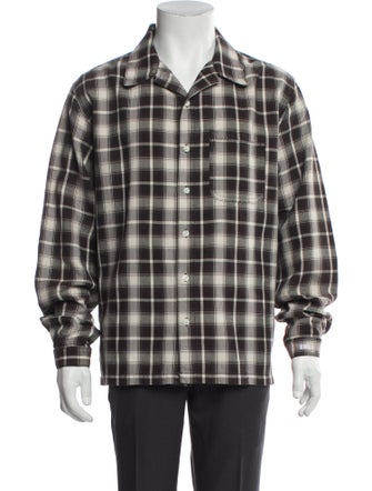 ERL Plaid Print Long Sleeve Shirt
