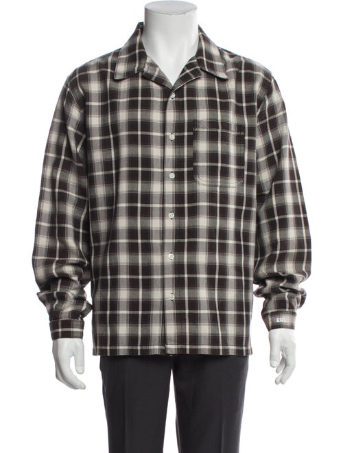 ERL Plaid Print Long Sleeve Shirt