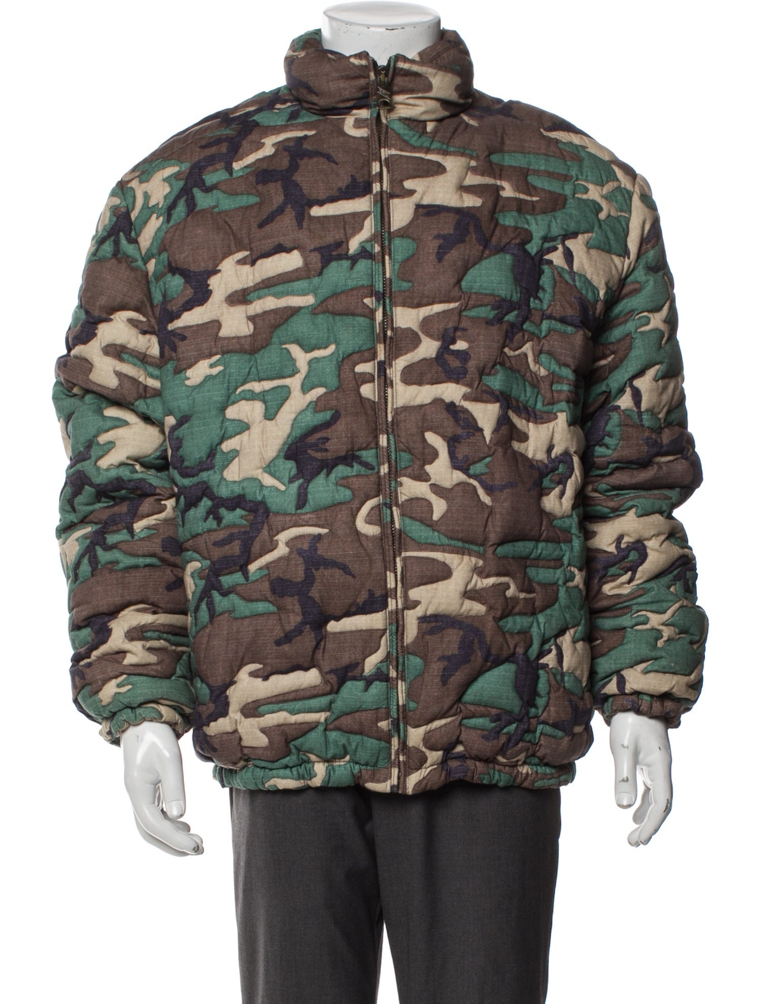 ERL Camouflage Print Puffer Coat