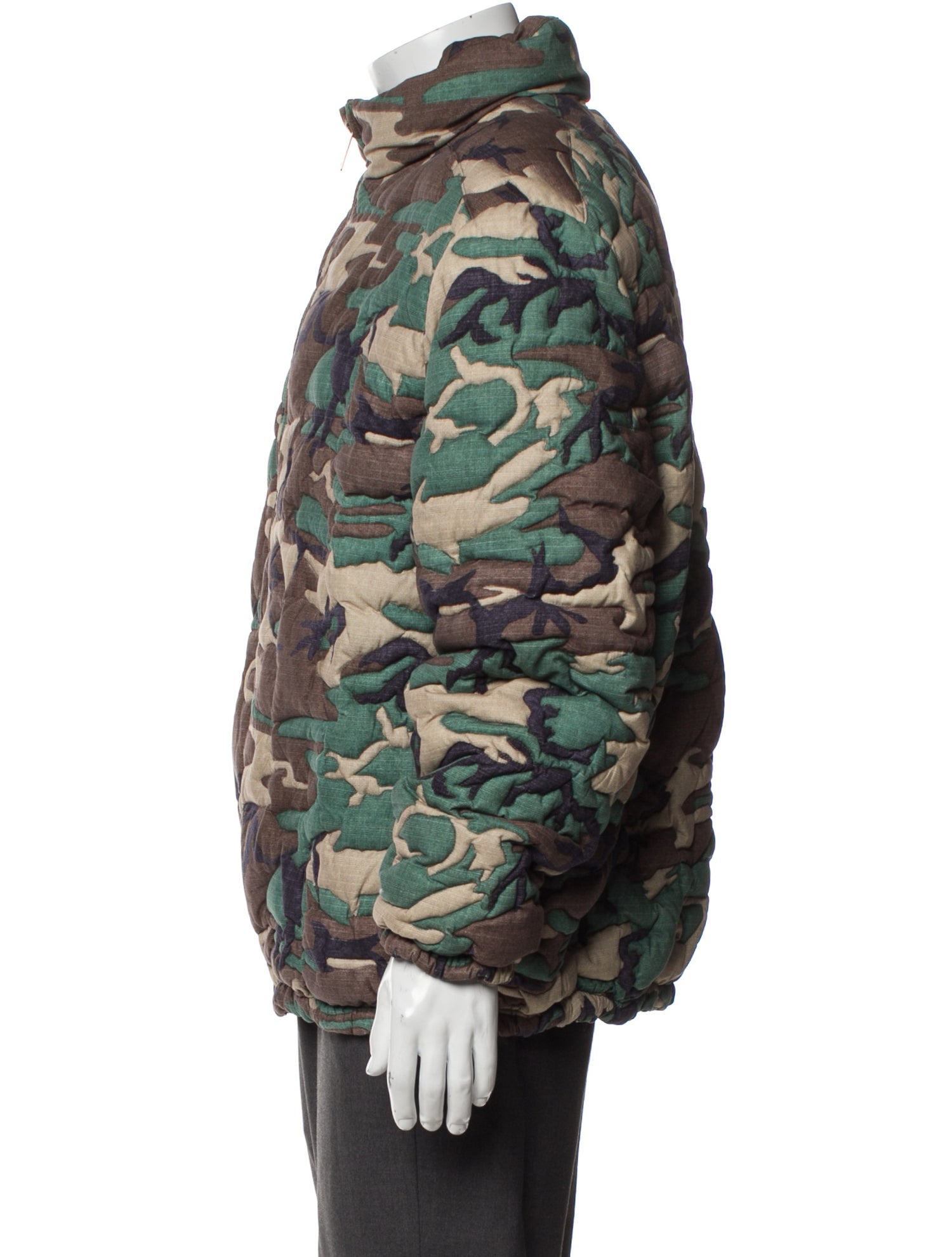 ERL Camouflage Print Puffer Coat