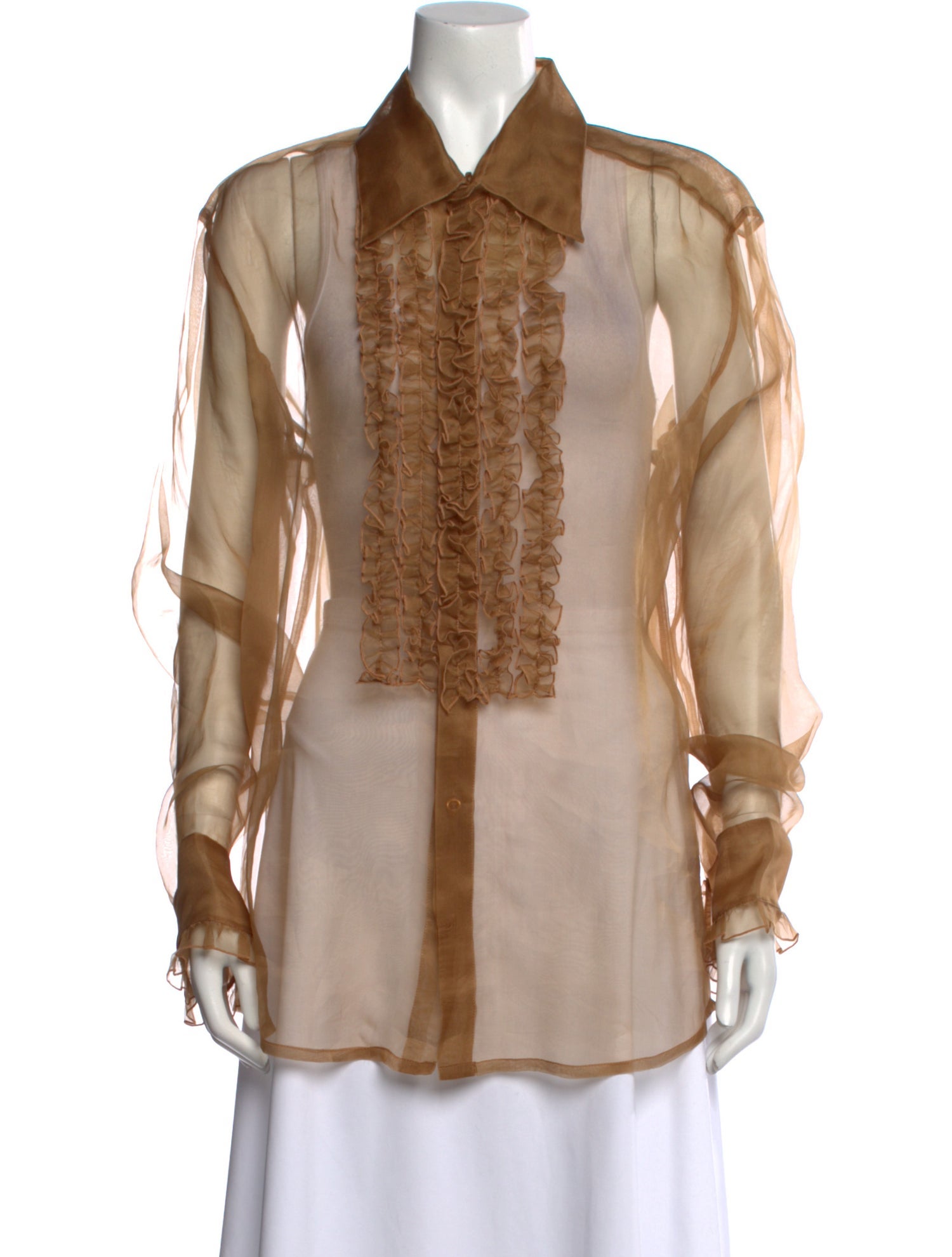 ERL Long Sleeve Button-Up Top