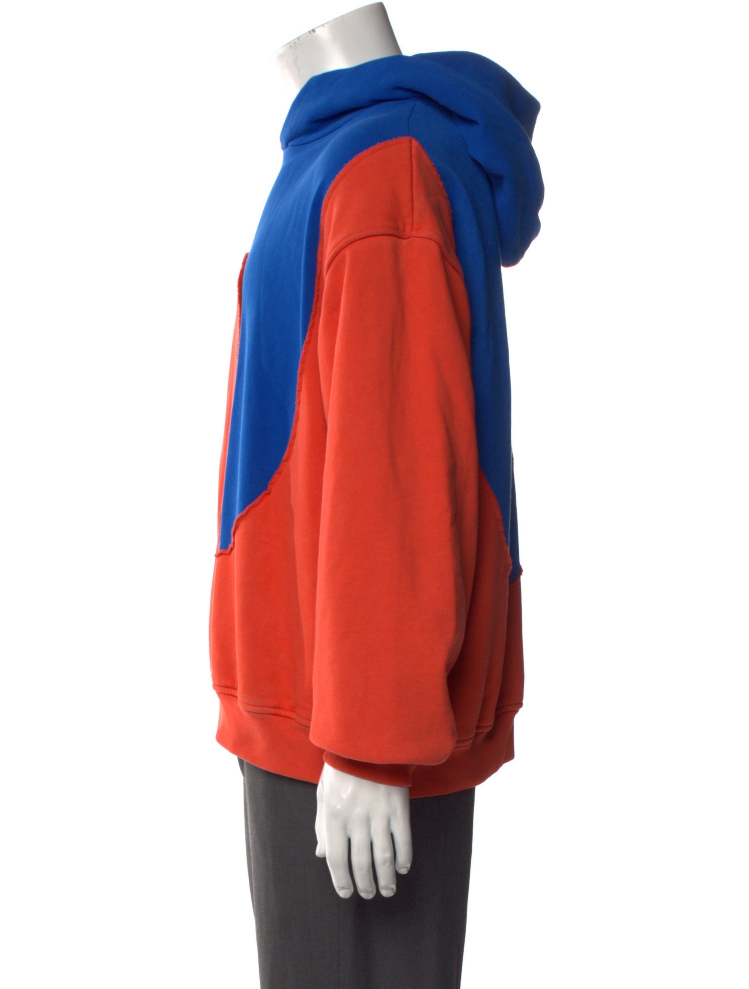 ERL Colorblock Pattern Crew Neck Hoodie