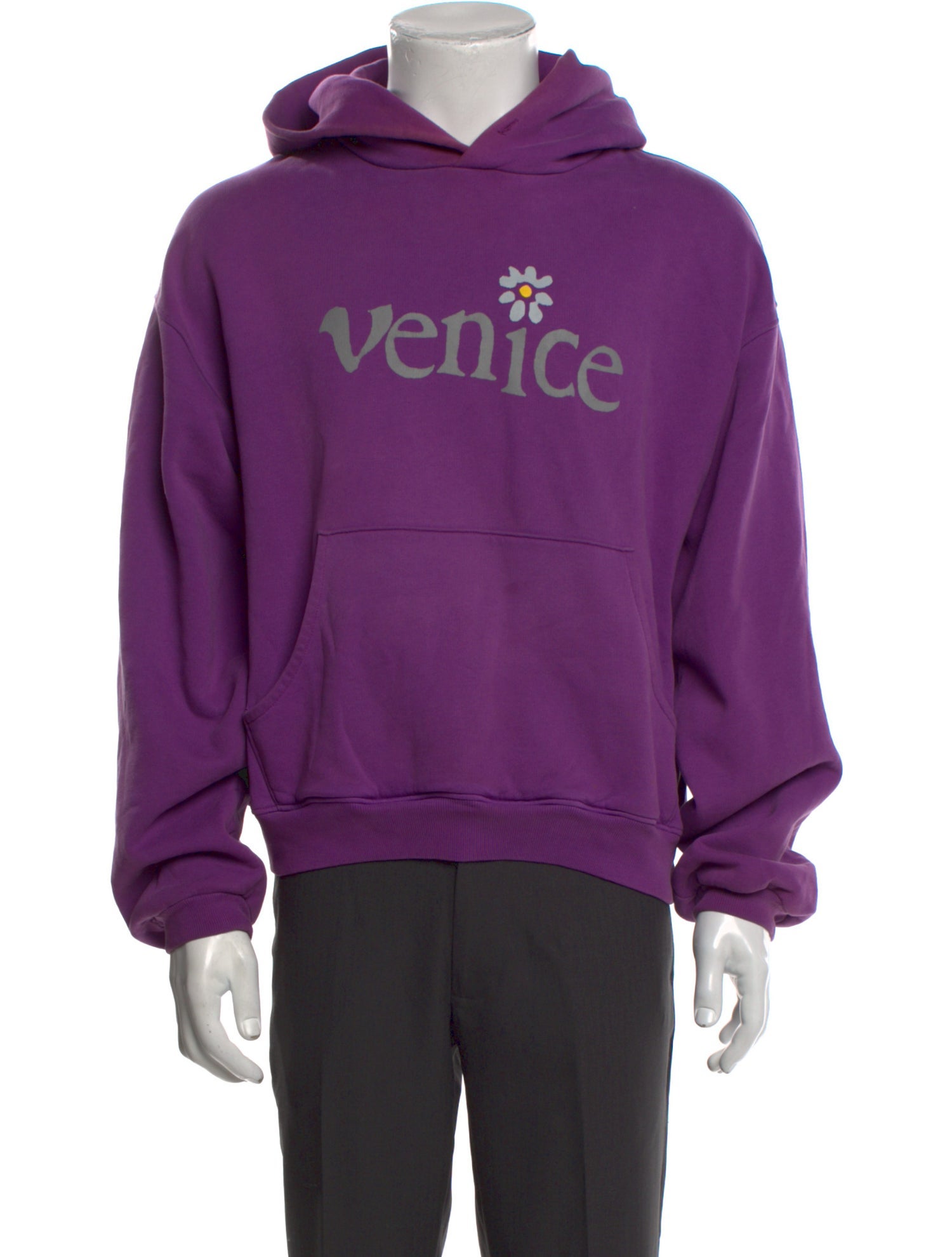 ERL Graphic Print Crew Neck Hoodie