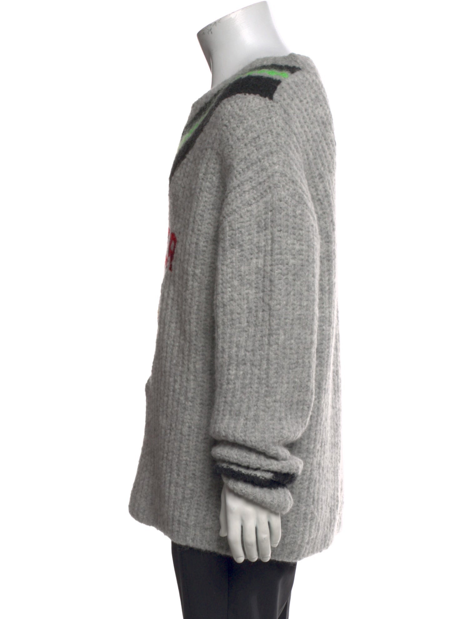 ERL Graphic Print V-Neck Pullover w/ Tags