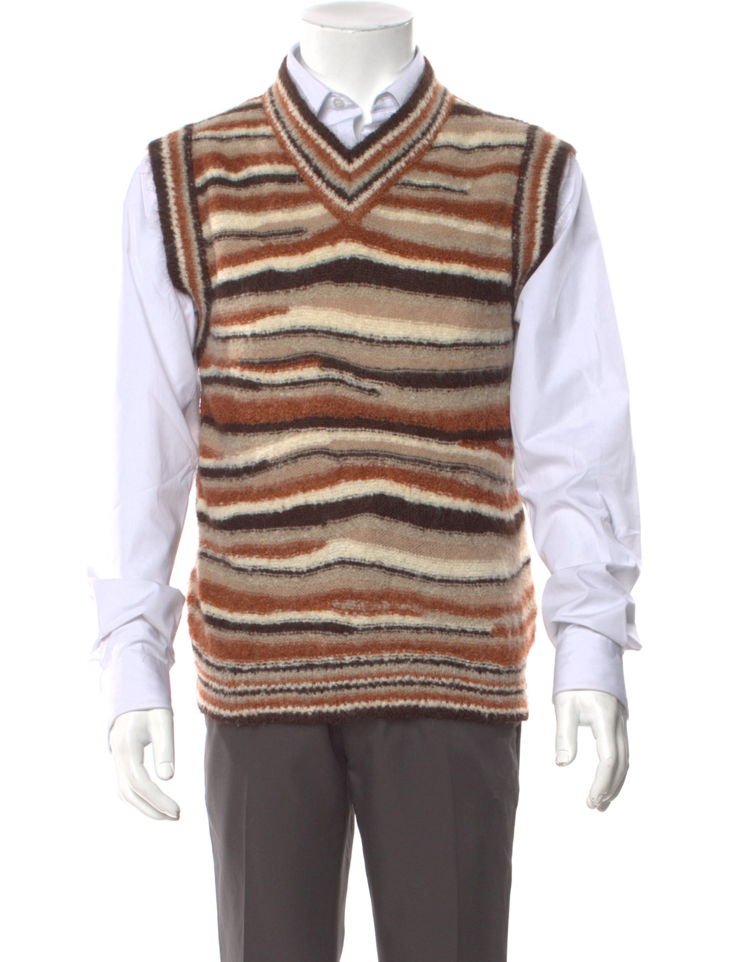 ERL Striped V-Neck Sweater Vest