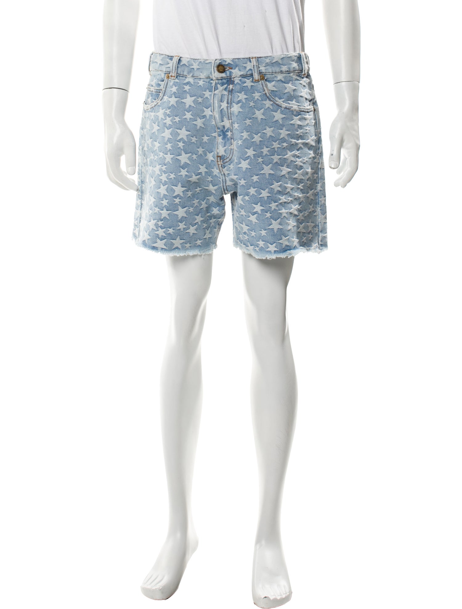 ERL Printed Denim Shorts