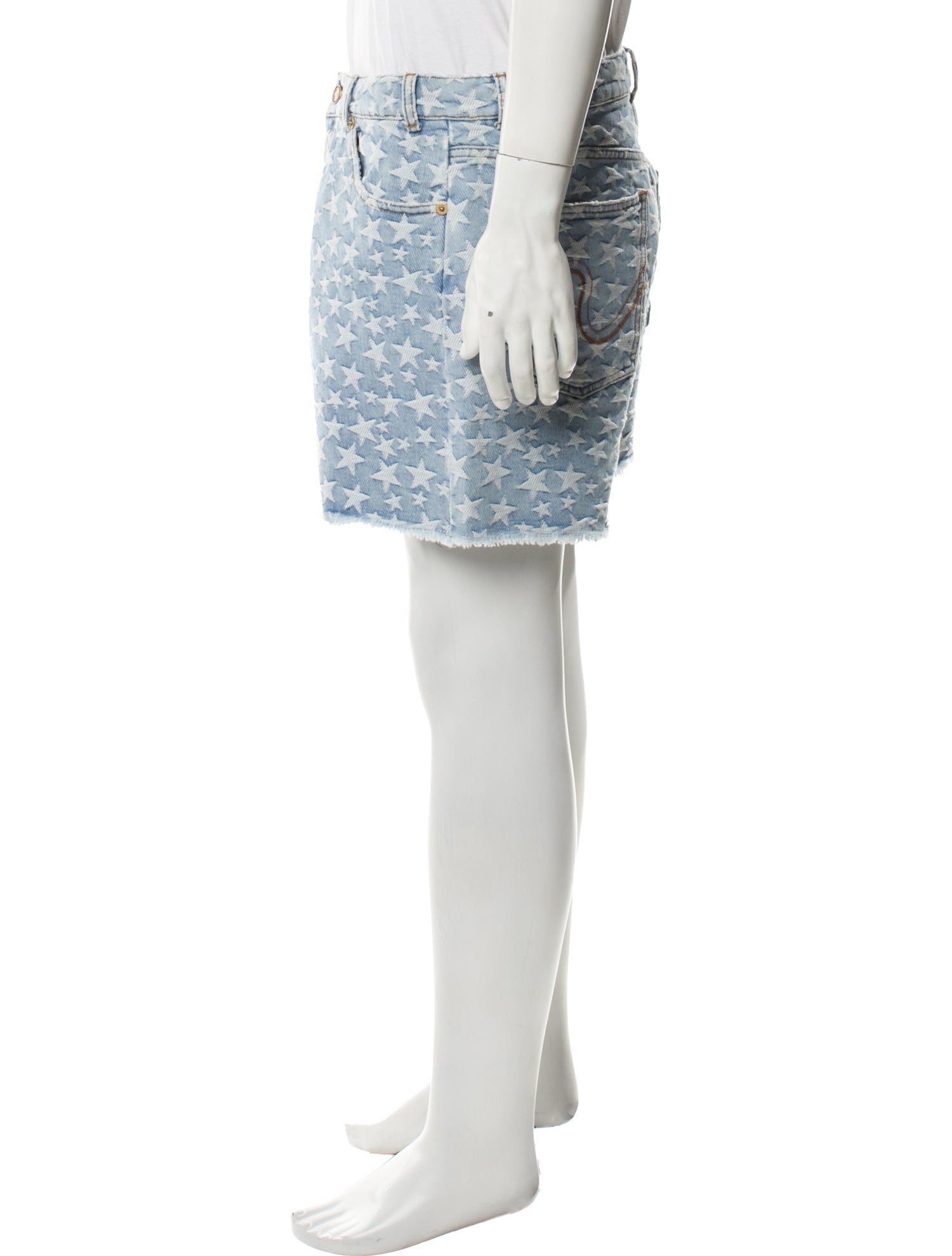 ERL Printed Denim Shorts