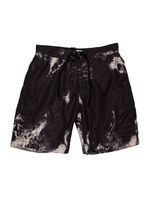 John Elliott Printed Swim Trunks Black