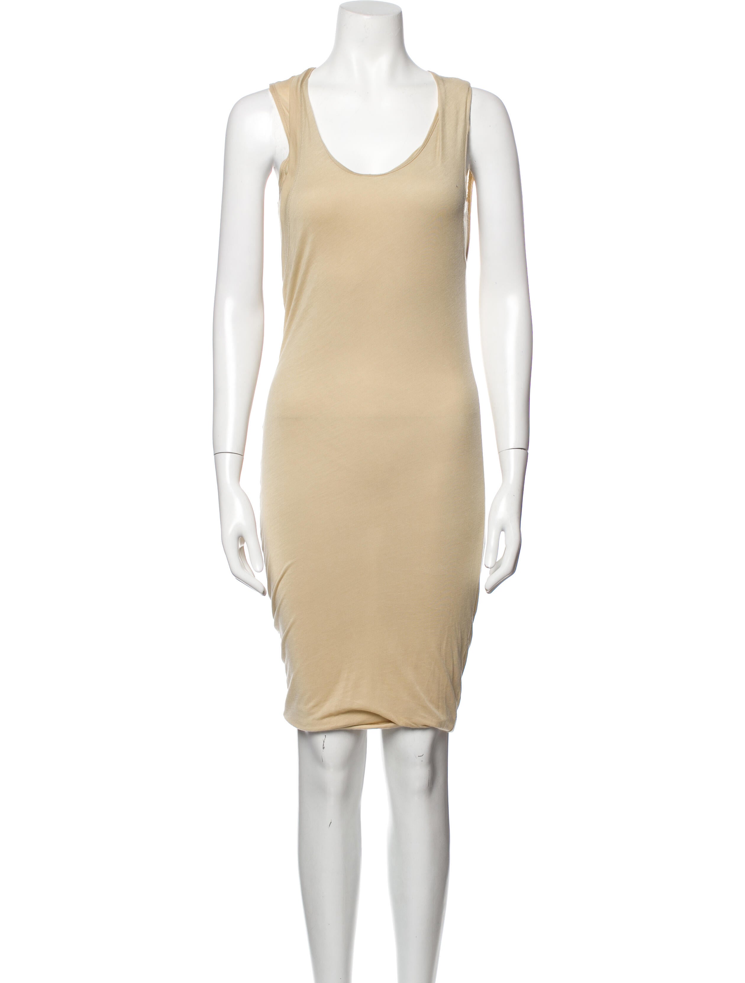 John Elliott Scoop Neck Knee-Length Dress