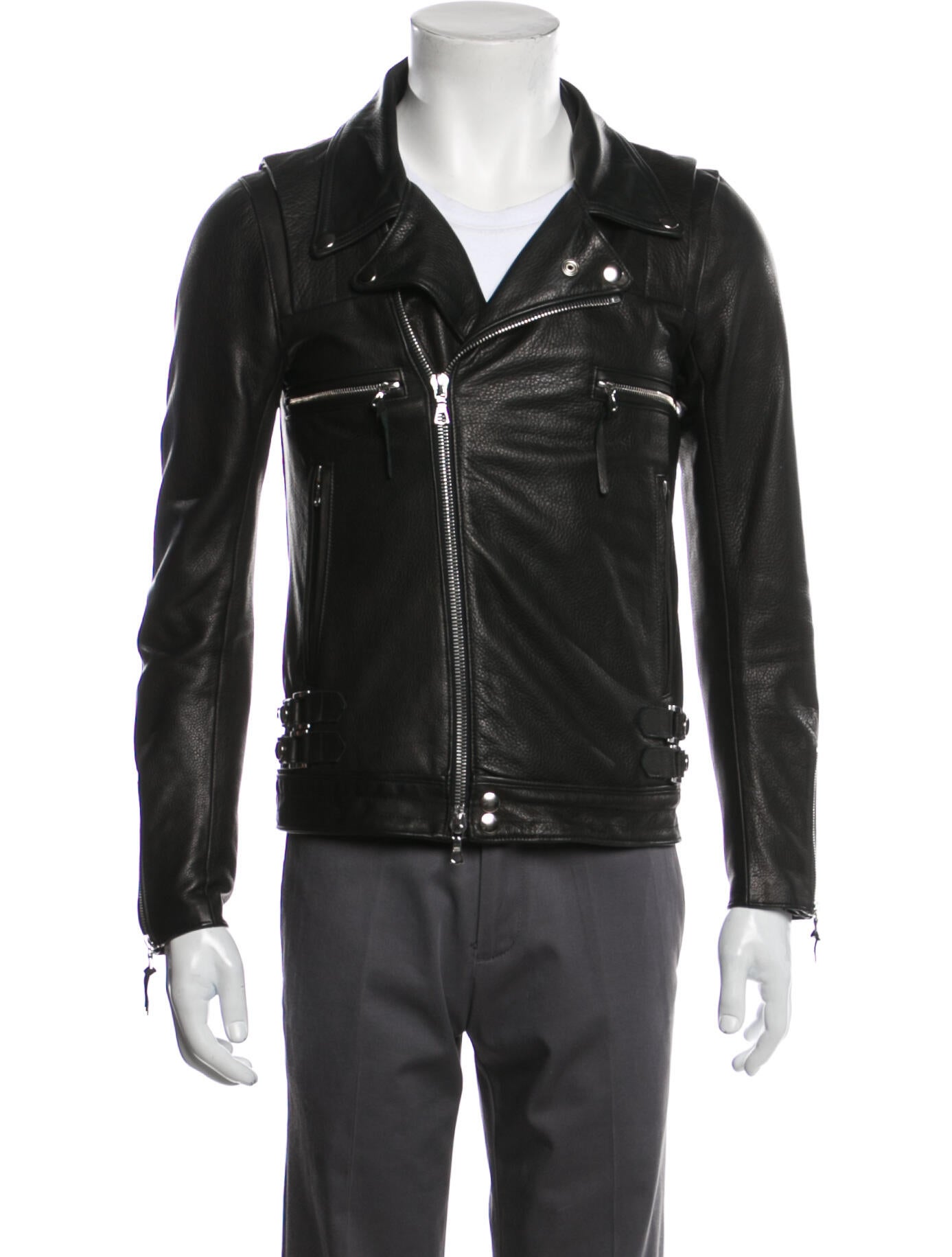 John Elliott Leather Moto Jacket