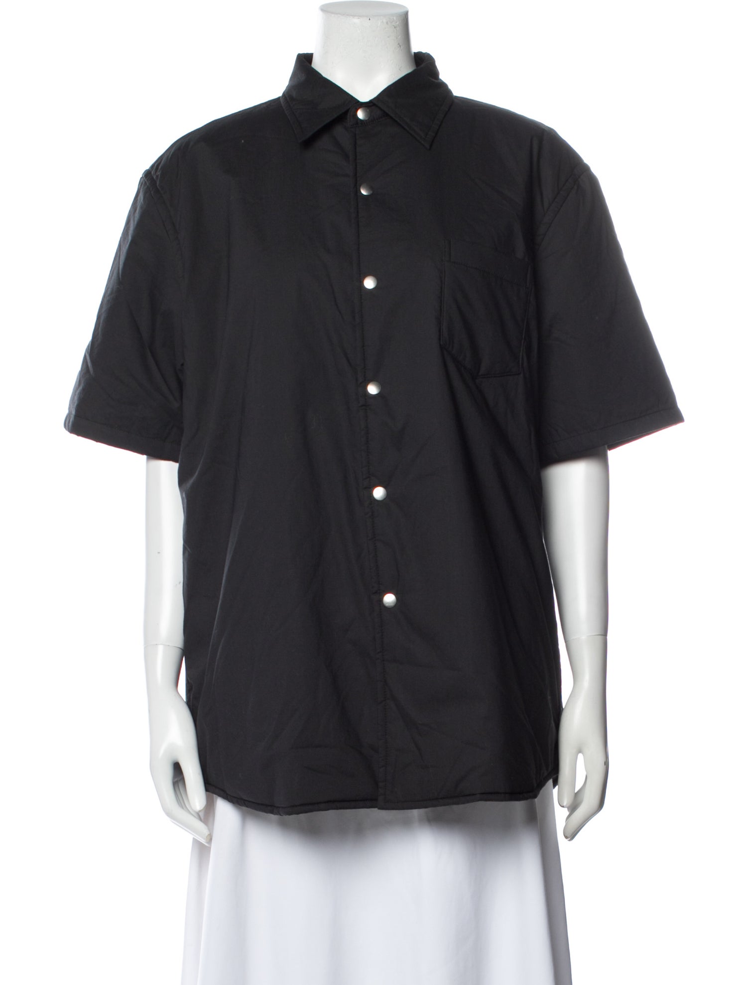 John Elliott Short Sleeve Button-Up Top