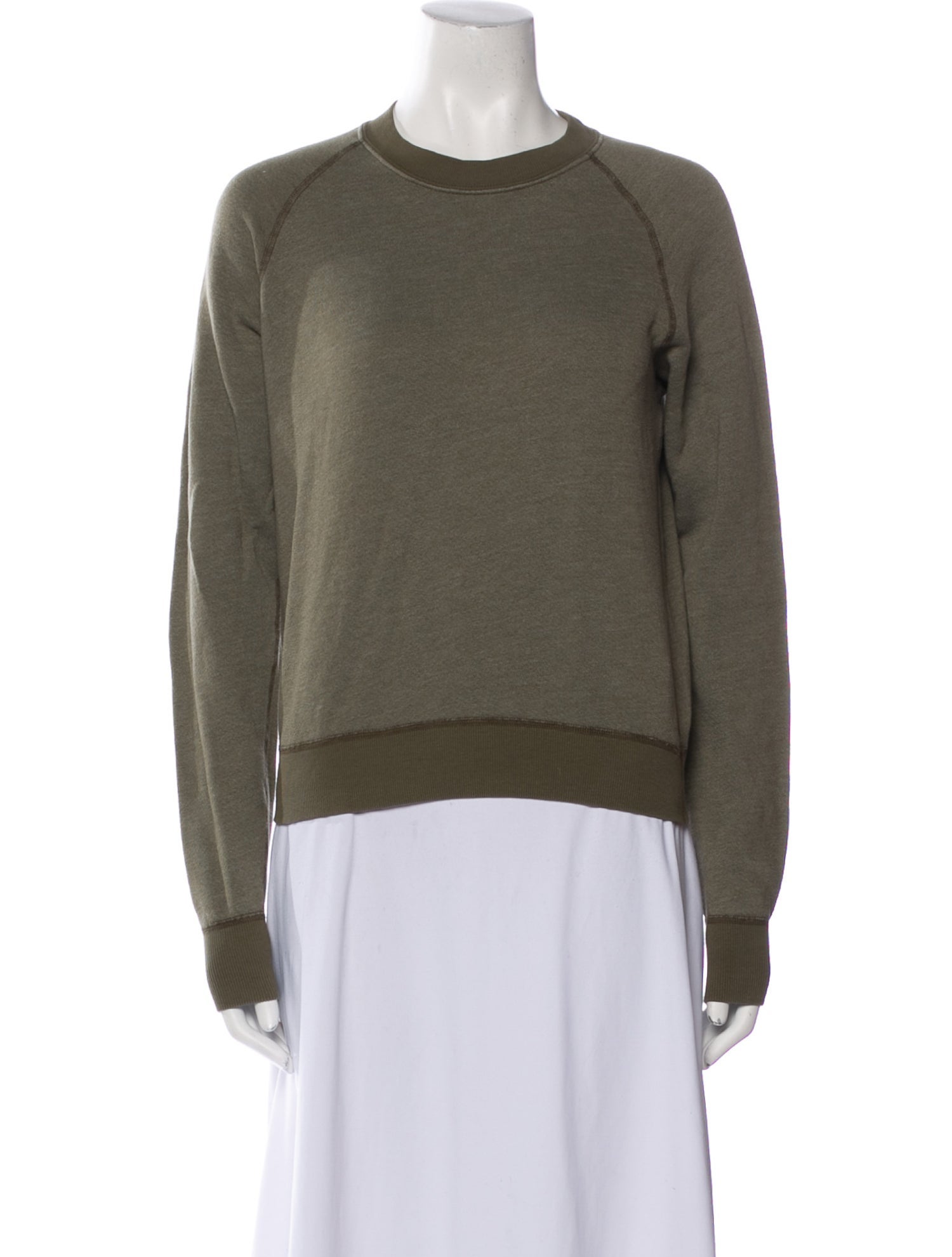 John Elliott Crew Neck Long Sleeve Sweatshirt