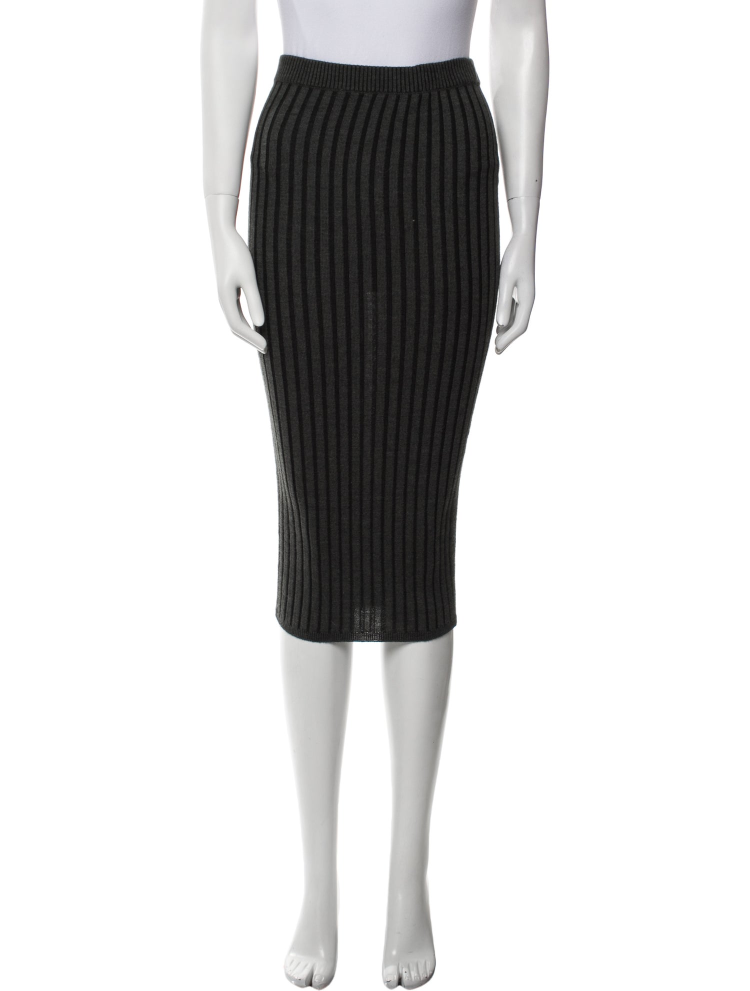 John Elliott Wool Midi Length Skirt