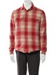John Elliott Wool Plaid Print Trucker Jacket