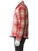 John Elliott Wool Plaid Print Trucker Jacket