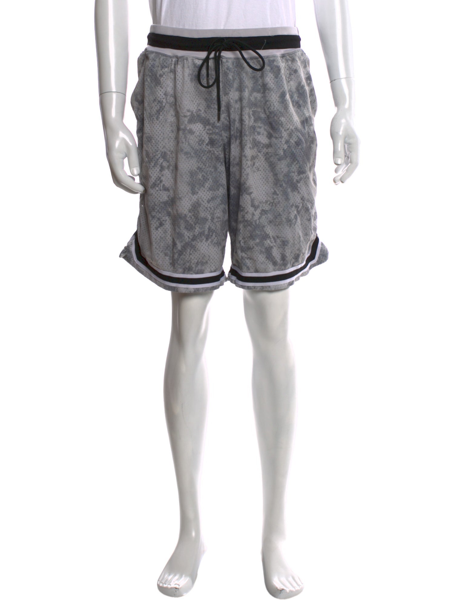John Elliott Tie-Dye Print Athletic Shorts