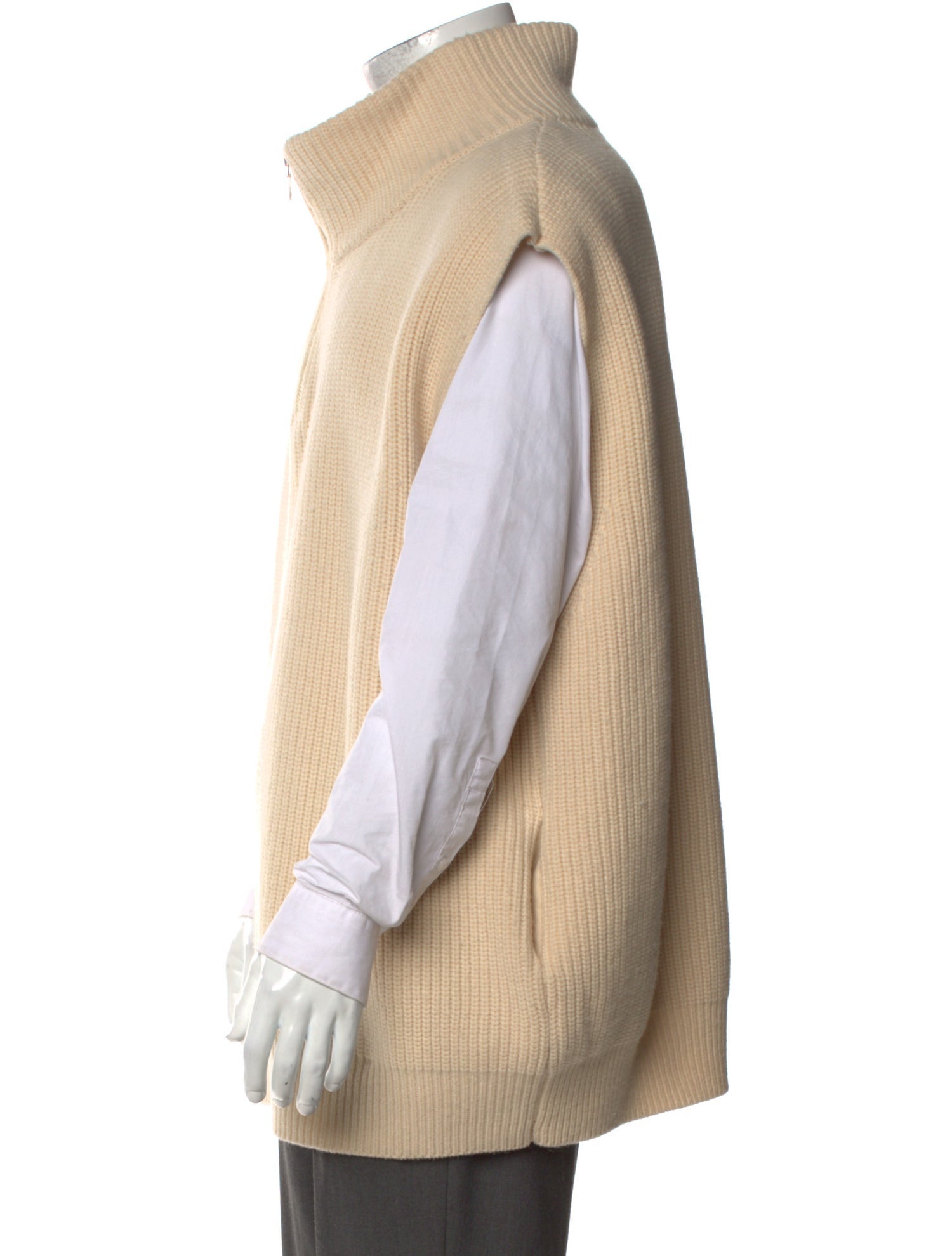 John Elliott Wool Mock Neck Sweater Vest