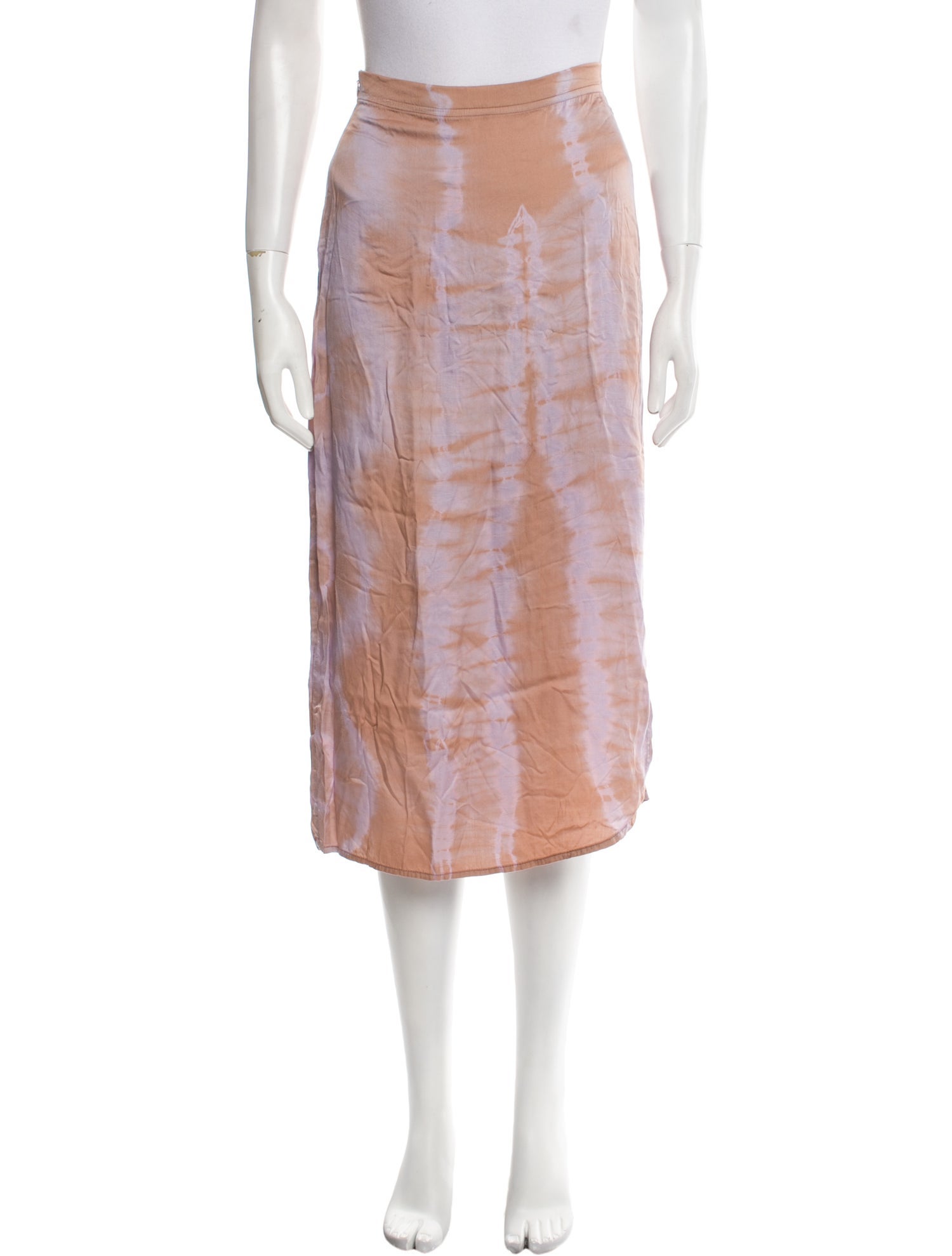 John Elliott Tie-Dye Print Midi Length Skirt