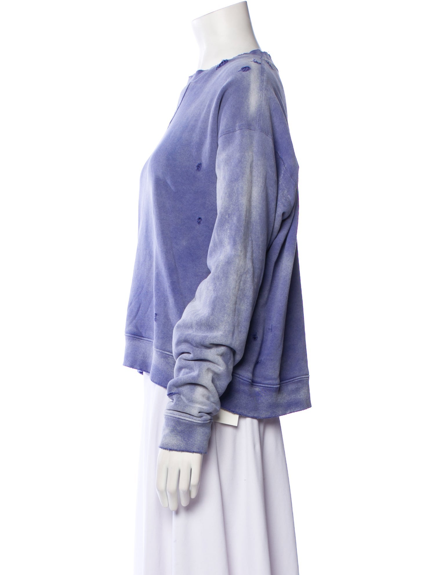 John Elliott Crew Neck Long Sleeve Sweatshirt