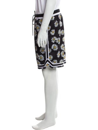 John Elliott Floral Print Jogger Shorts