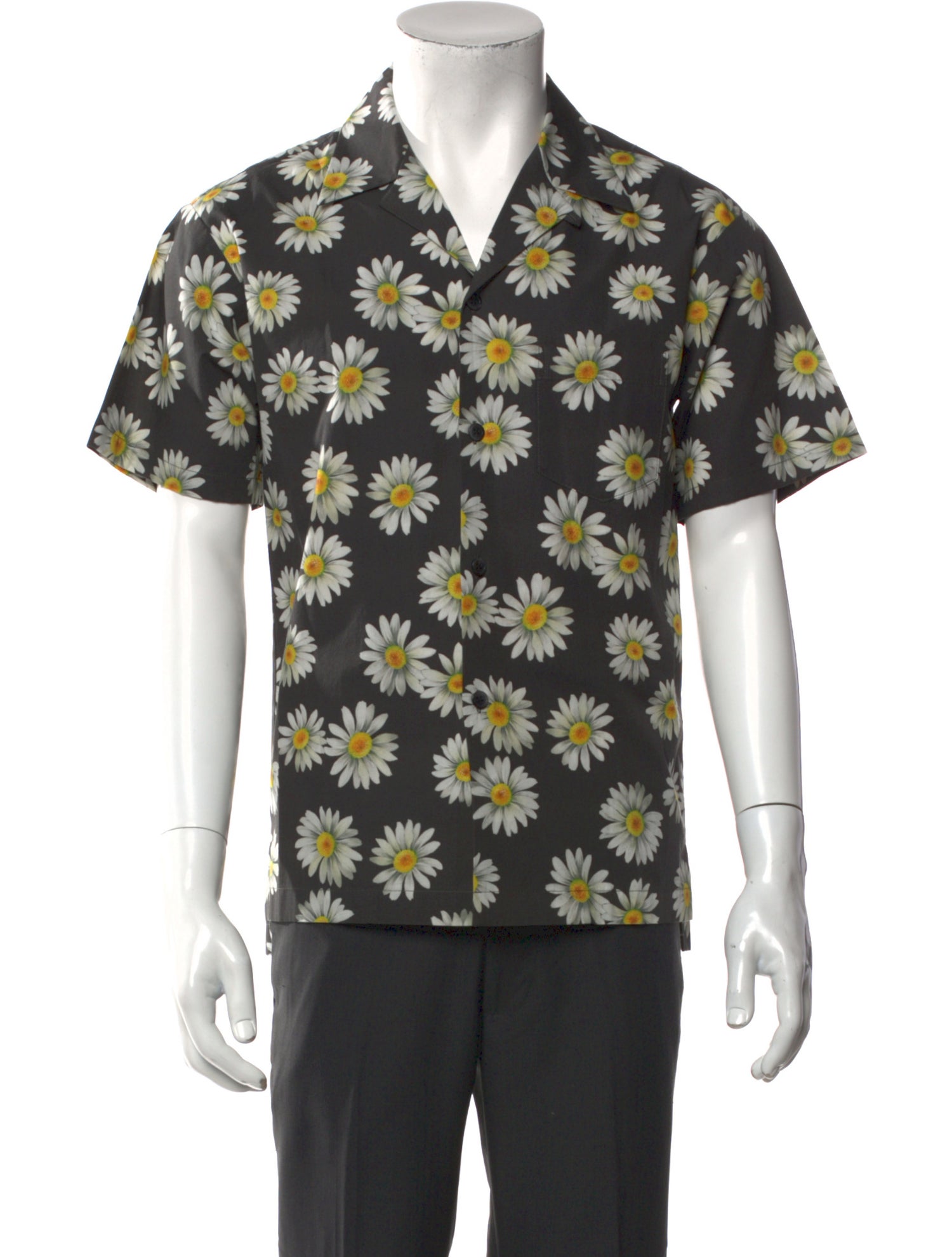 John Elliott Floral Print Short Sleeve Shirt