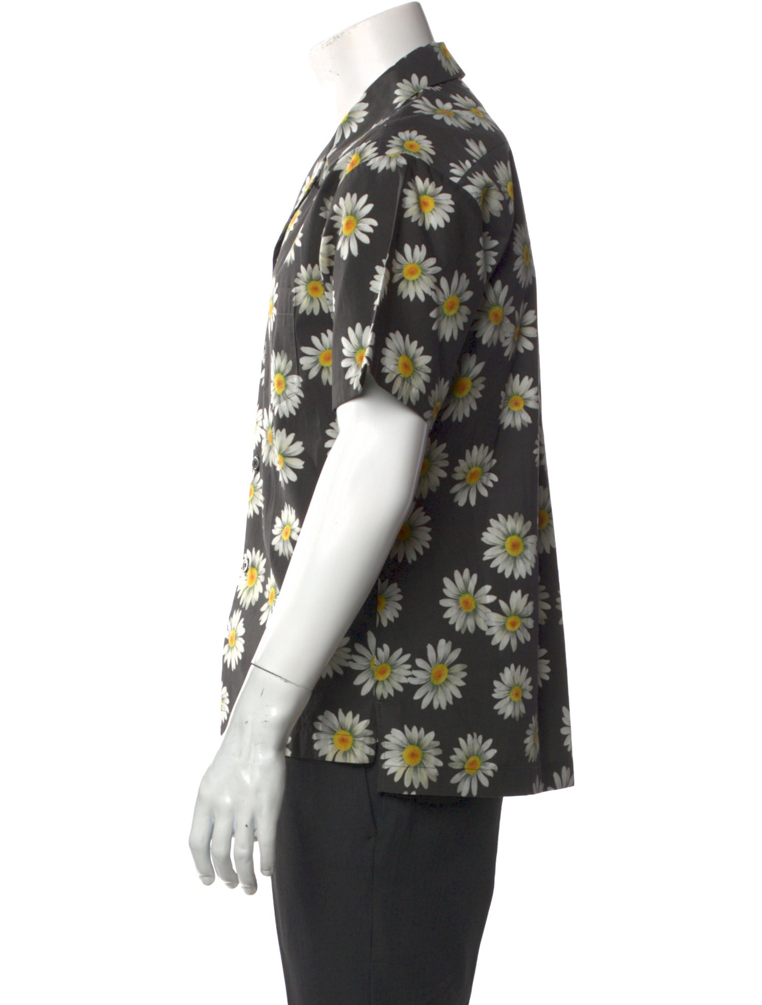 John Elliott Floral Print Short Sleeve Shirt