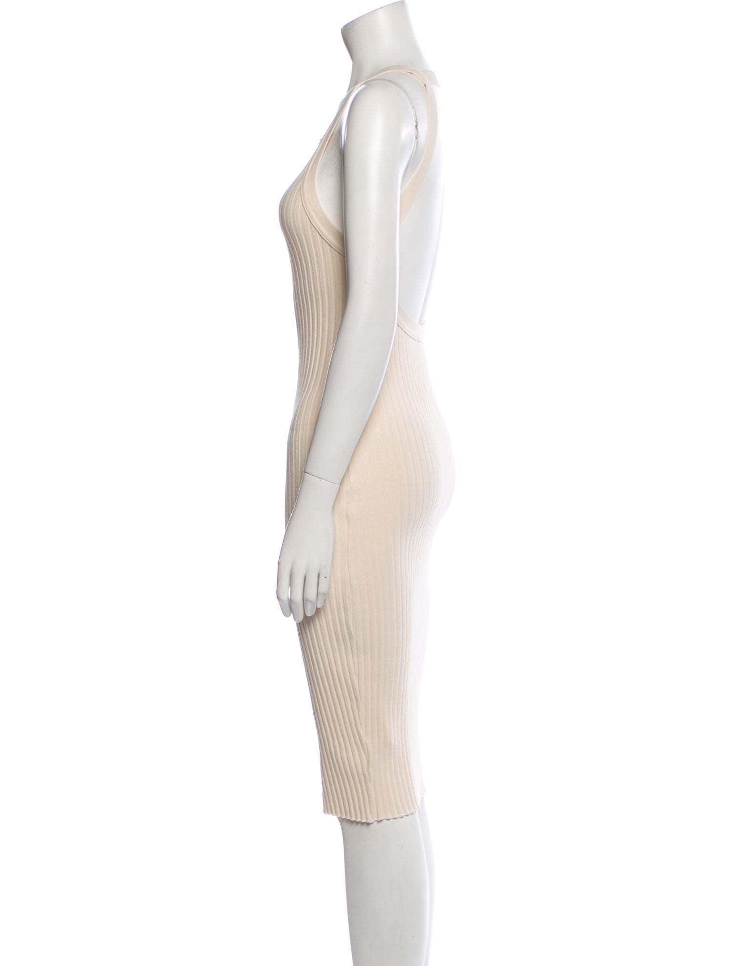 John Elliott Scoop Neck Knee-Length Dress