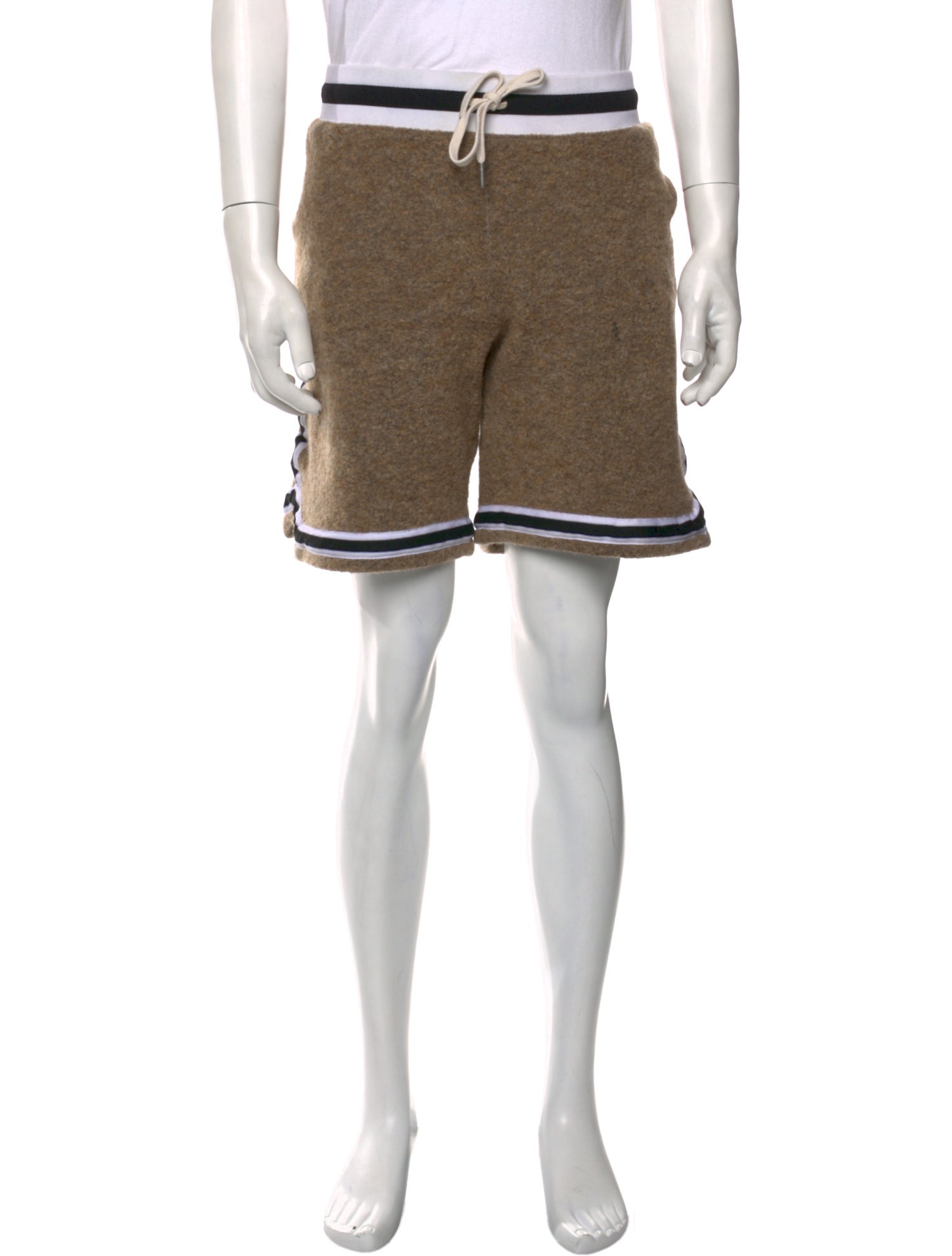 John Elliott Striped Jogger Shorts