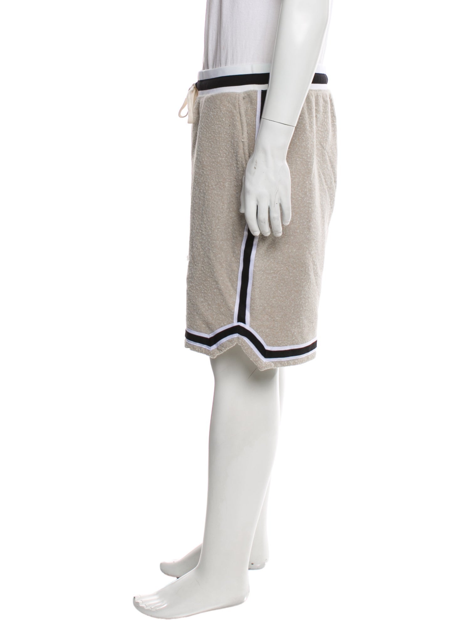 John Elliott Striped Jogger Shorts