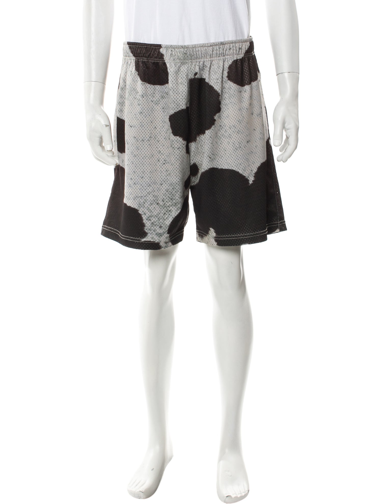 John Elliott Colorblock Pattern Cargo Shorts